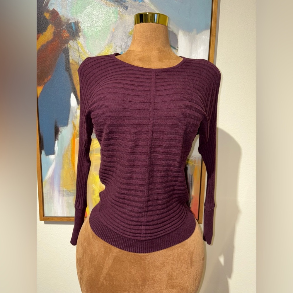 New York & Company Rich Plum Sweater